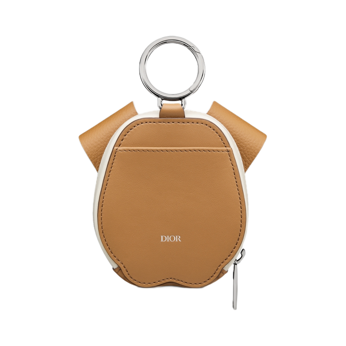 디올 미니 바비 지퍼 파우치 그레인드 카프스킨  스무스 카프스킨 브라운 블랙 화이트(Dior Mini Bobby Zipped Pouch Grained Calfskin with Smooth Calfskin Brown Black White) - 2