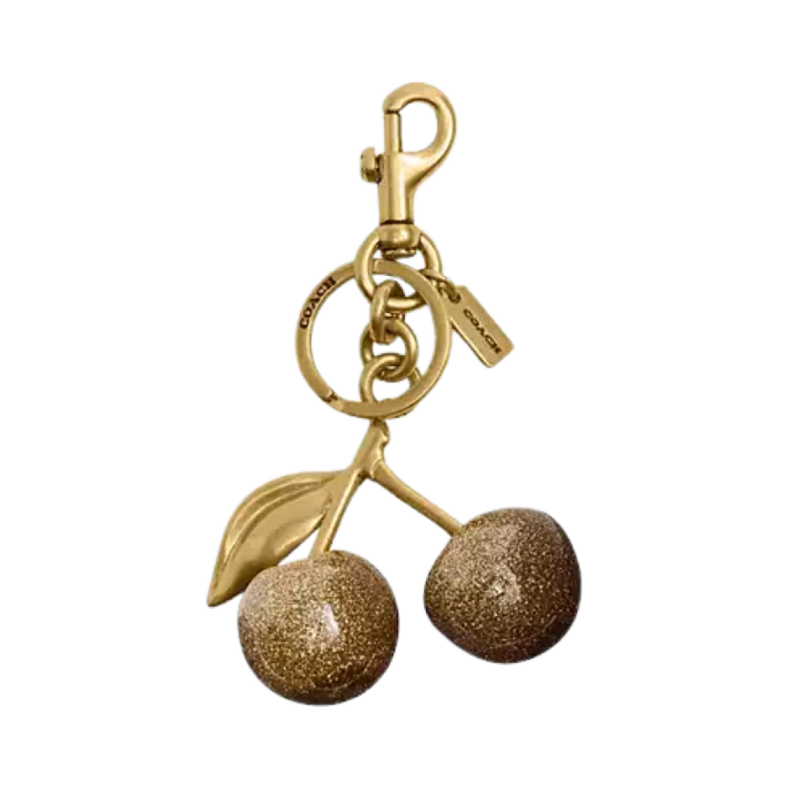 코치 체리 백 참 브라스 브라스(Coach Cherry Bag Charm Brass Brass)