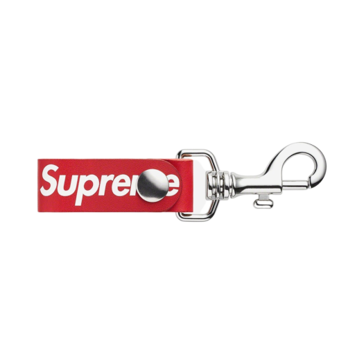 Supreme Leather Key Loop Red - 21SS