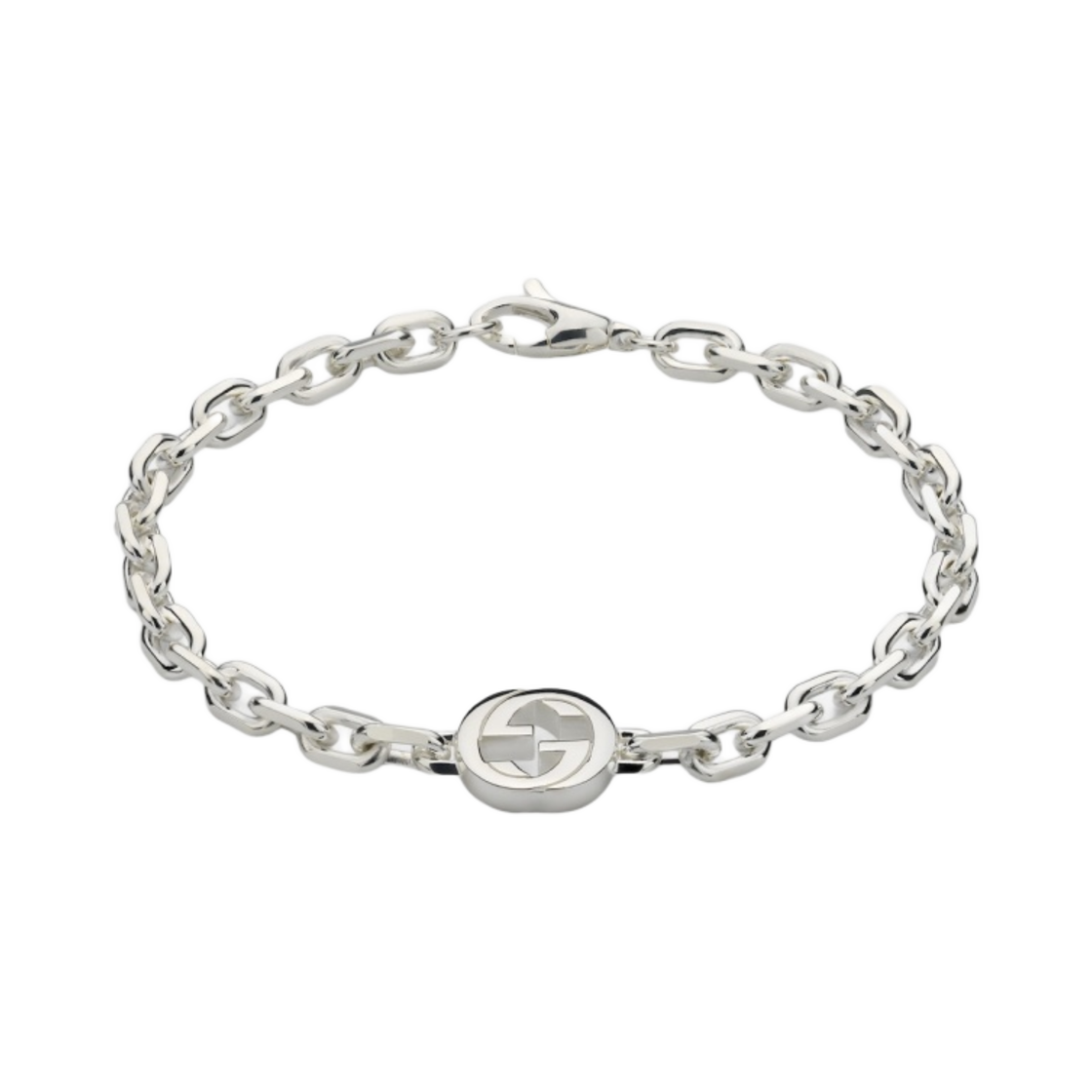 구찌 인터로킹 브레이슬릿 925 스털링 실버 체인(Gucci Interlocking Bracelet 925 Sterling Silver Chain) - 1
