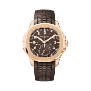 Patek Philippe Aquanaut 40mm 5164R-001 Travel Time Rose Gold Brown Dial Dark Brown