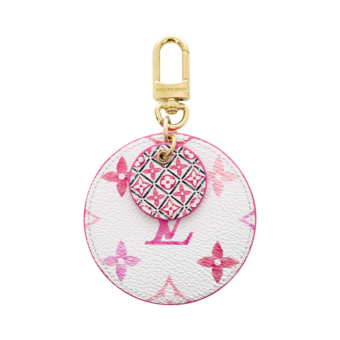 M01374 Louis Vuitton Illustration Report Key Holder White/Rose Gold - 대표 이미지 #1