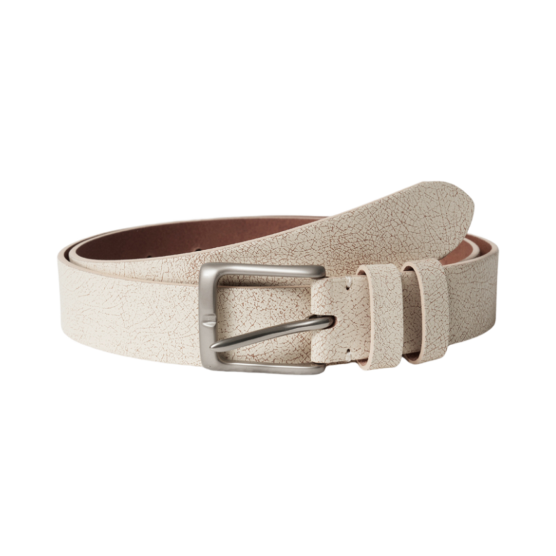 해칭룸 레더 벨트 크랙 아이보리(Hatchingroom Leather Belt Crack Ivory)
