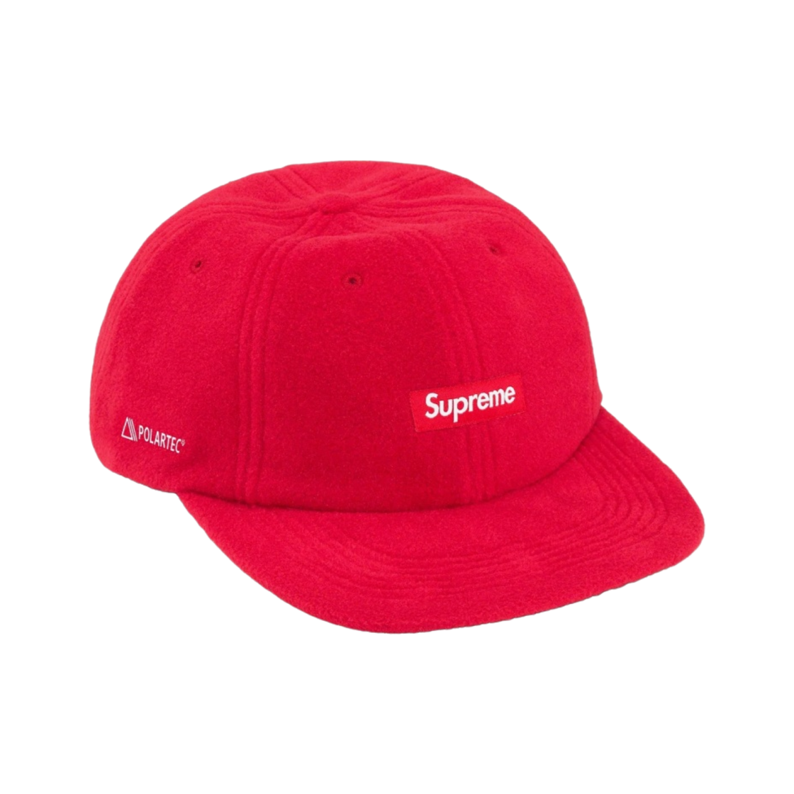 - Supreme Polartec Small Box 6-Panel Red - 23FW
