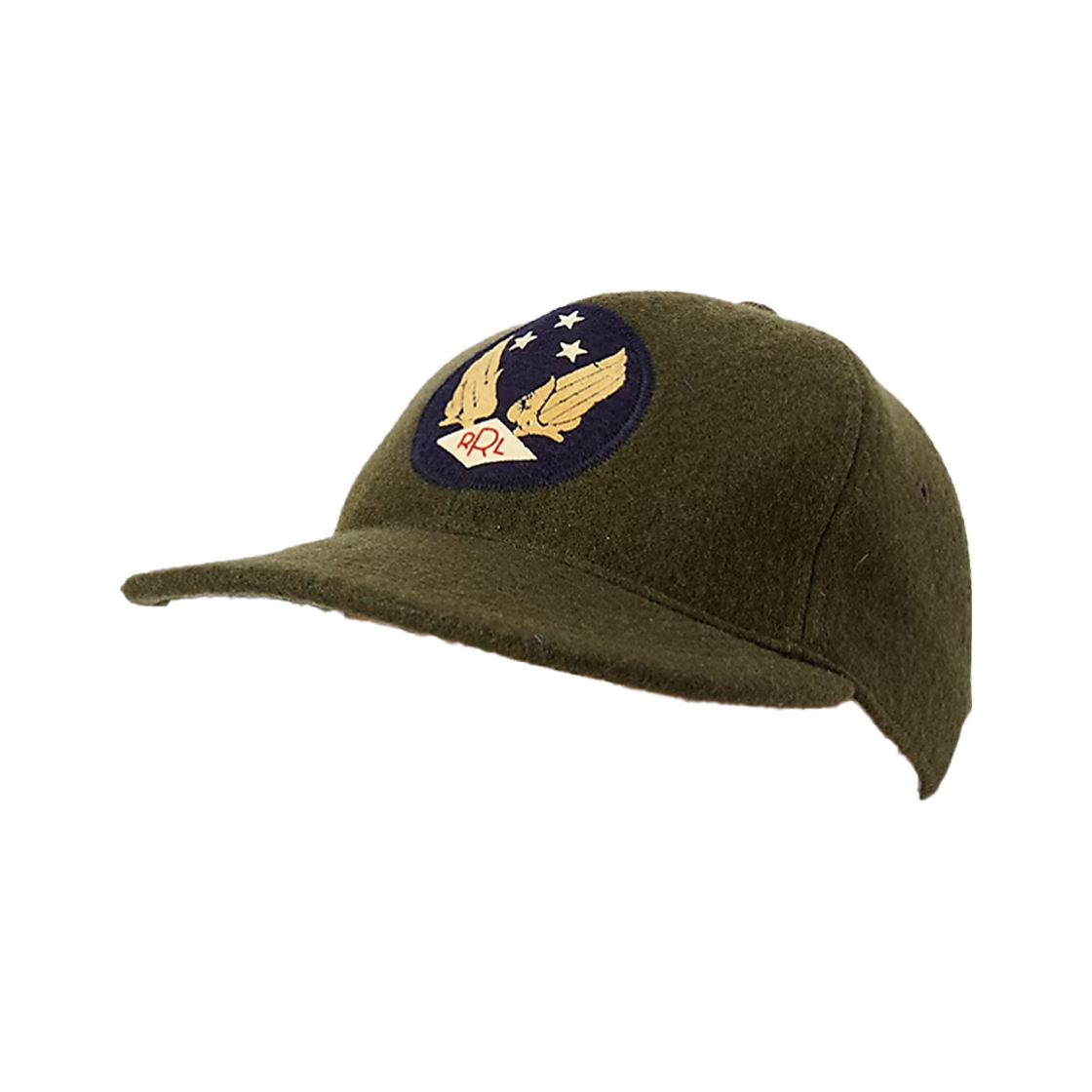 더블알엘 로고 울 블렌드 펠트 볼 캡 올리브(Double RL Logo Wool Blend Felt Ball Cap Olive)