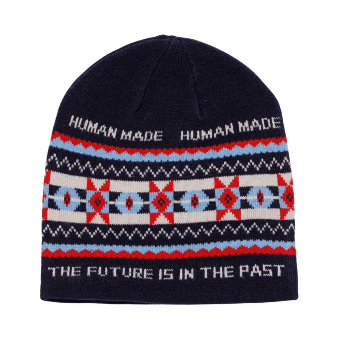 휴먼 메이드 자카드 비니 네이비 | Human Made | KREAM