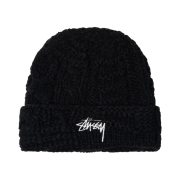 Stussy Knit Patchwork Beanie Black