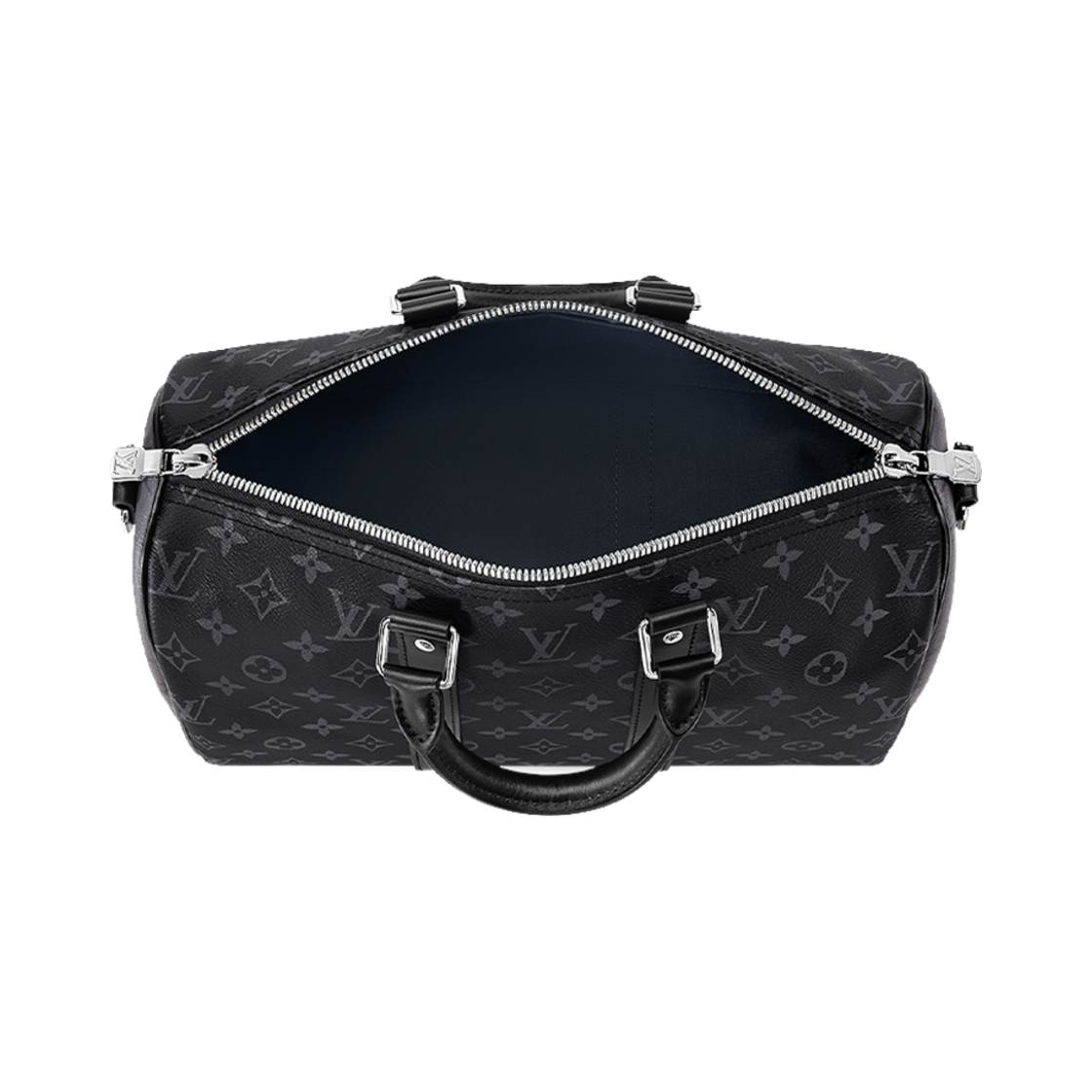 M46655 Louis Vuitton Keepall Bandouliere 35 Monogram Eclipse - #3
