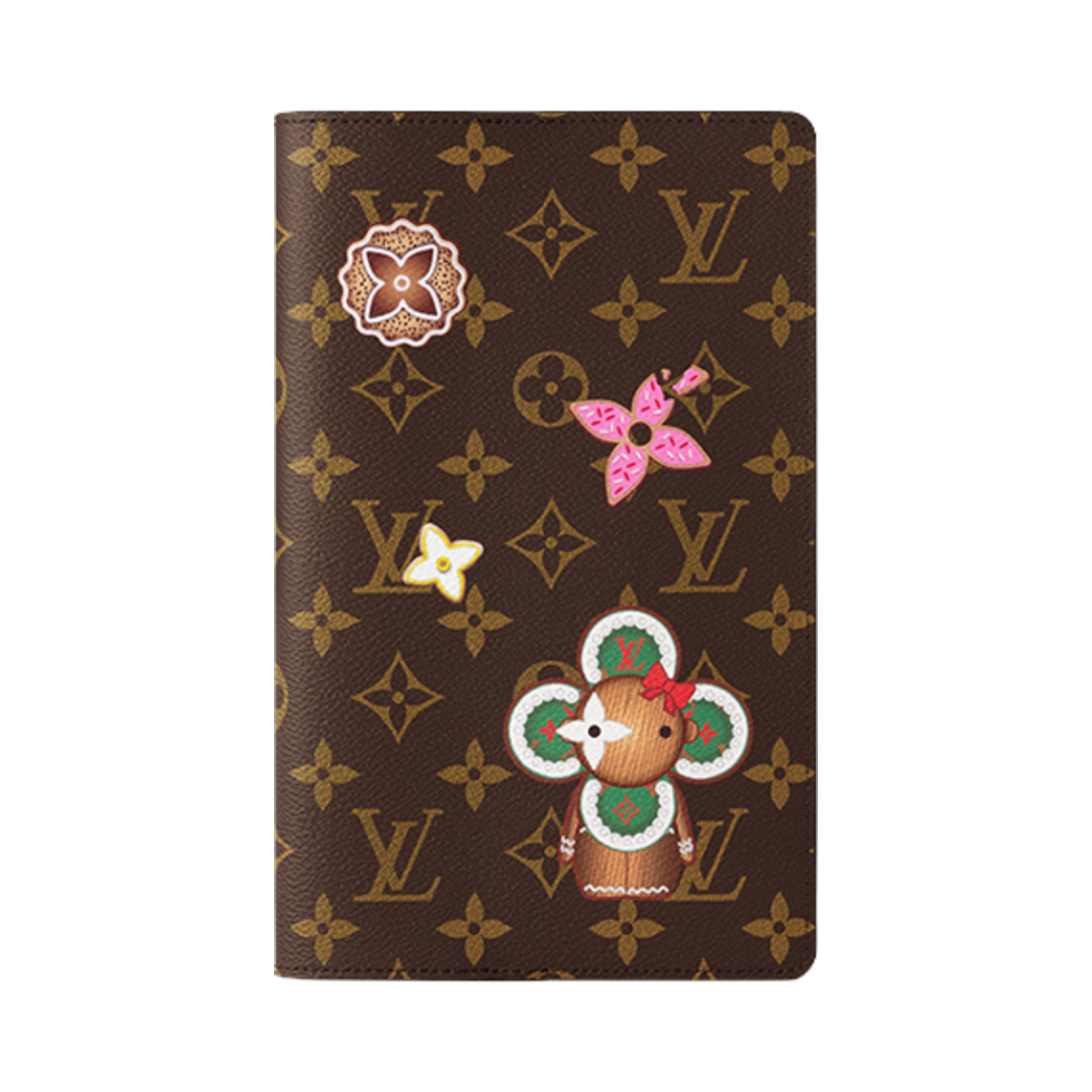 GI1167 Louis Vuitton Emily Notebook Cover MM Monogram