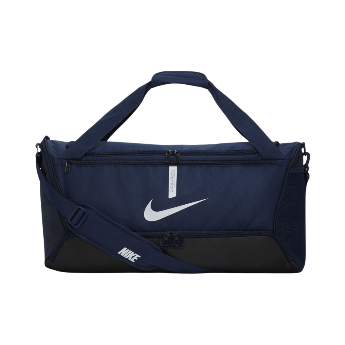 CU8090-410 Nike Academy Team Soccer Duffle Bag Medium 60L Midnight Navy