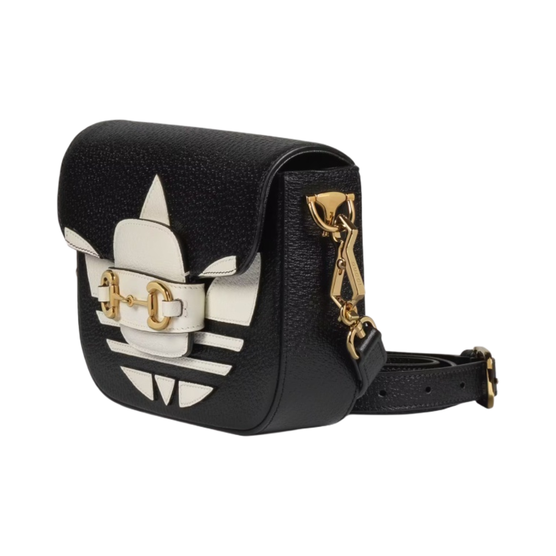 구찌 x 아디다스 홀스빗 1955 미니백 블랙 화이트(Gucci x Adidas Horsebit 1955 Mini Bag Black White) - 2
