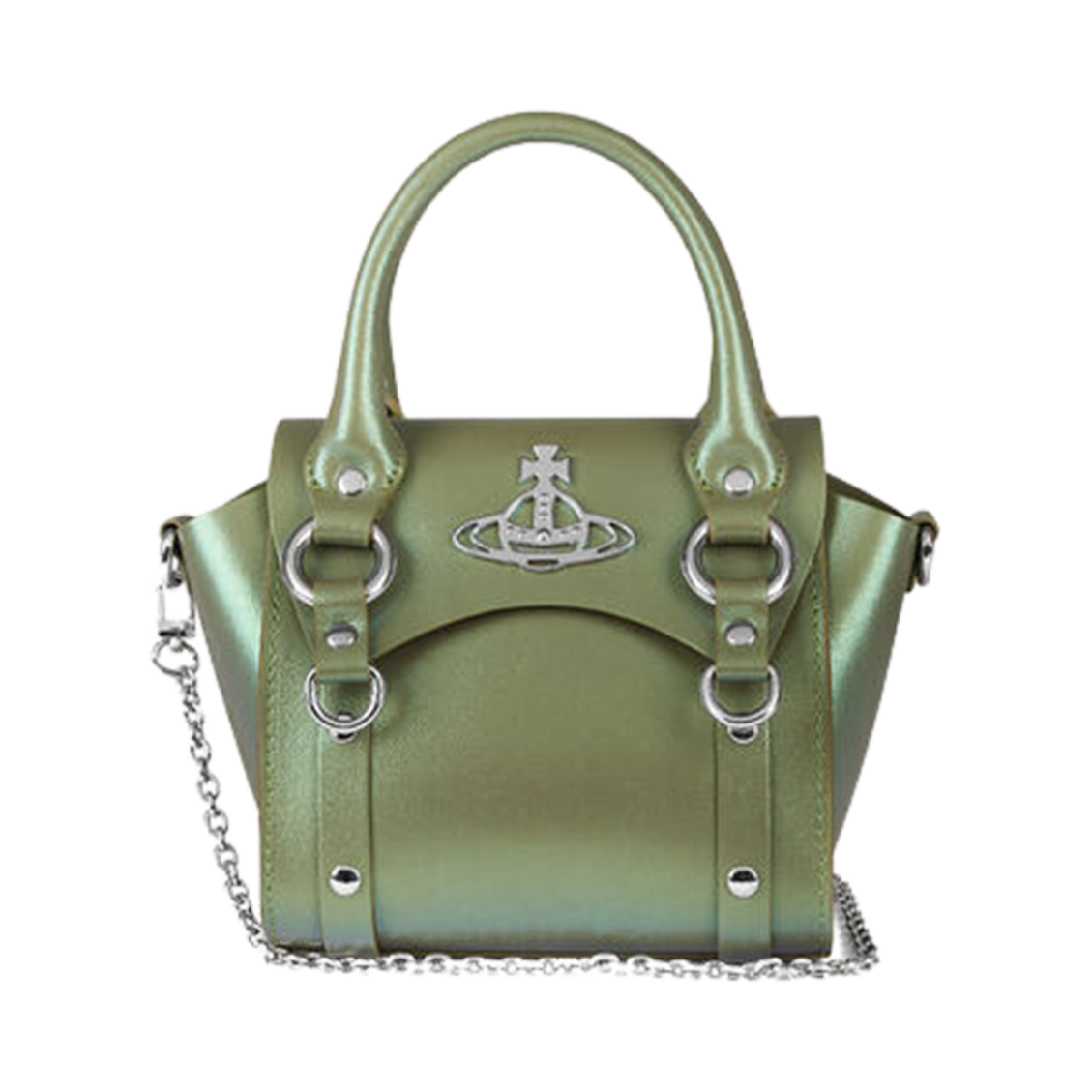 비비안 웨스트우드 베티 미니 핸드백 체인 그린(Vivienne Westwood Betty Mini Handbag with Chain Green) - 1