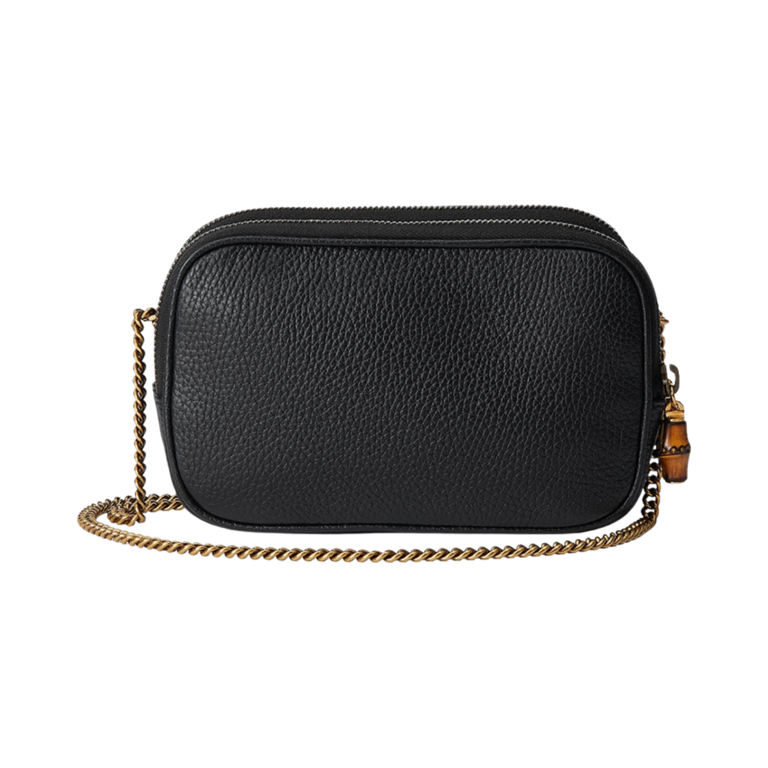 구찌 더블 G 슈퍼 미니백 뱀부 블랙 레더(Gucci Double G Super Mini Bag with Bamboo Black Leather) - 3