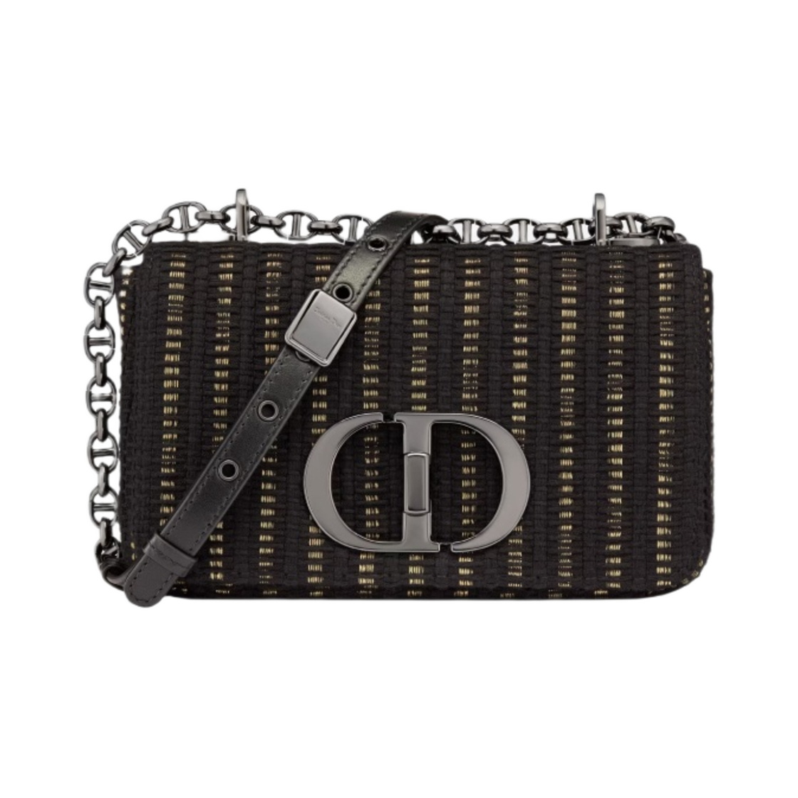 디올 스몰 카로백 실크 자수 골드 톤 메탈릭 쓰레드 블랙(Dior Small Caro Bag Silk Embroidered Gold Tone Metallic Thread Black) - 1