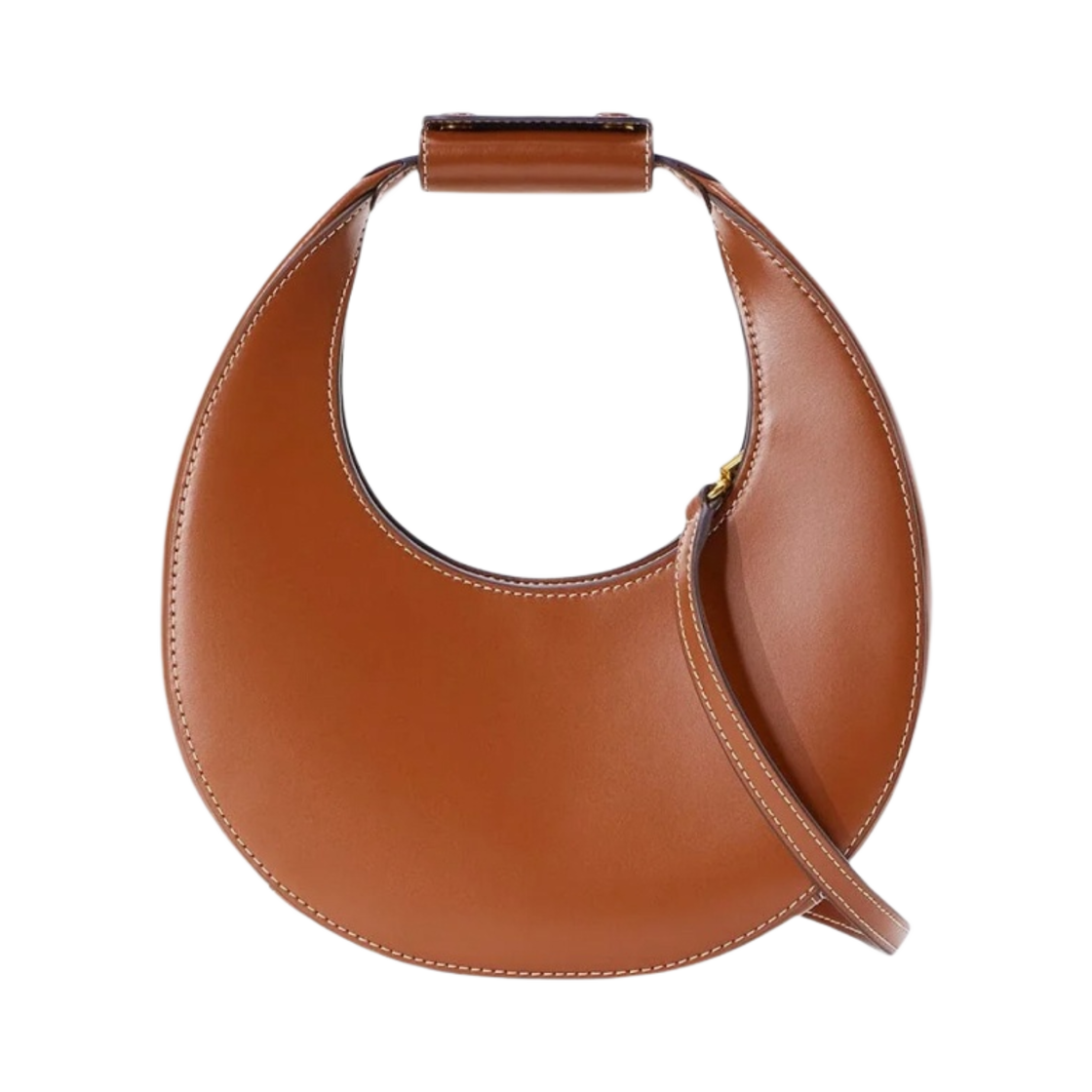 07-9244-TAN-OS Staud Mini Moon Bag Tan
