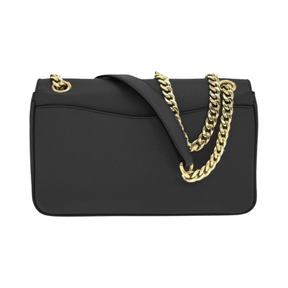 프라다 사피아노 레더 체인 숄더백 블랙(Prada Saffiano Leather Chain Shoulder Bag Black) - 2