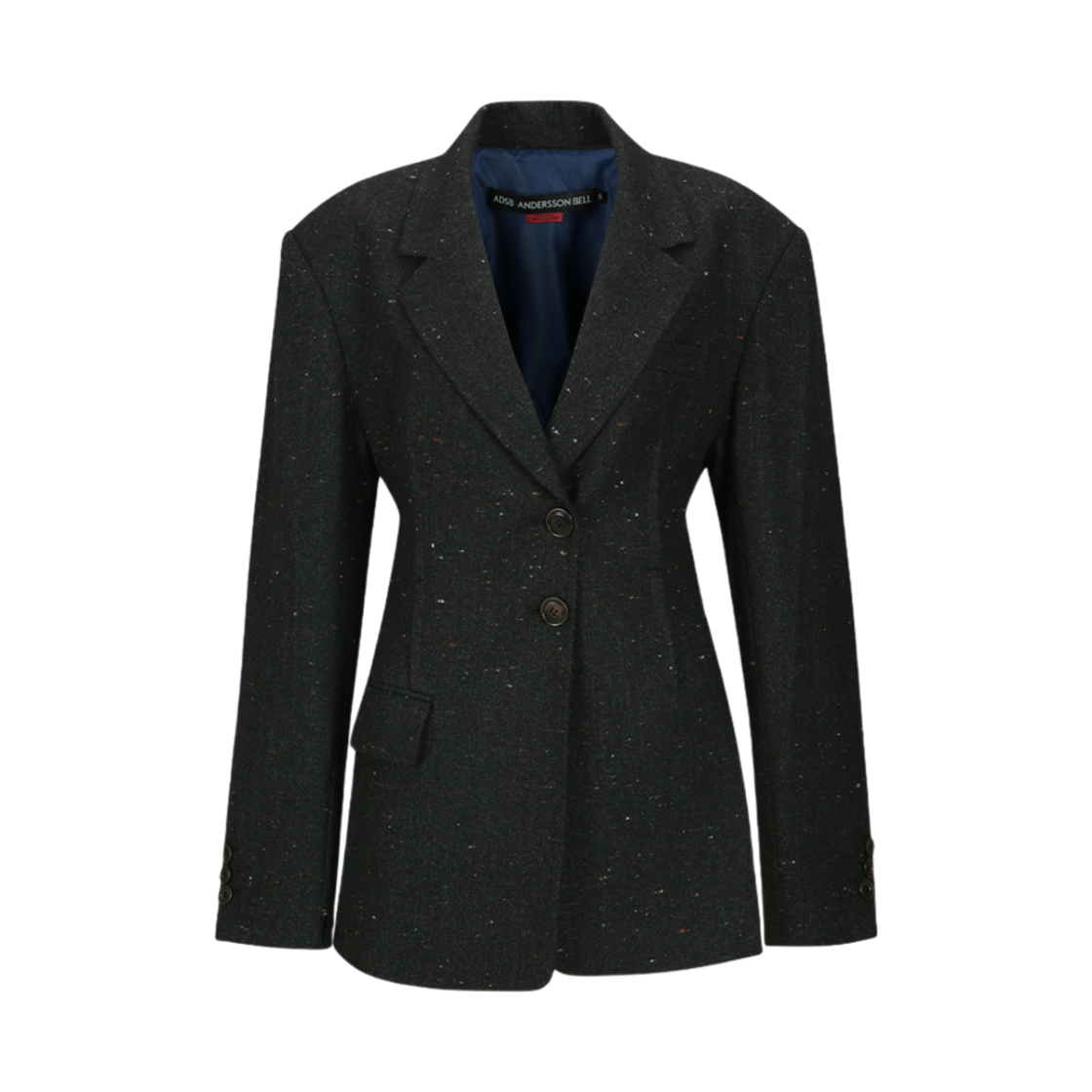 ADSB 앤더슨벨 우먼 냅 울 컷아웃 하네스 자켓 블랙