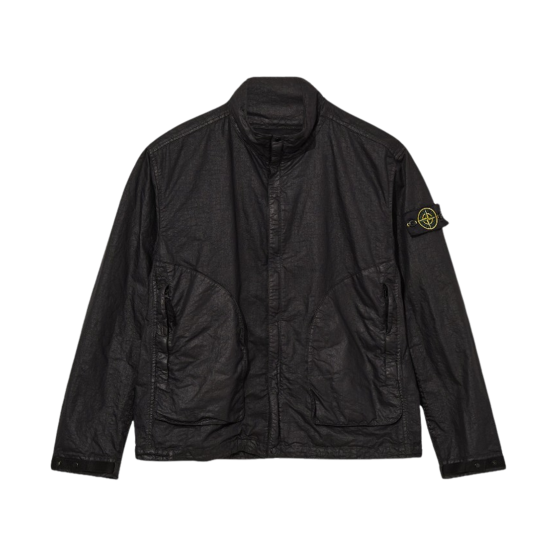 스톤 아일랜드 4100067 오가닉 룩 파나마-TC 나일론 자켓 블랙 - 25SS