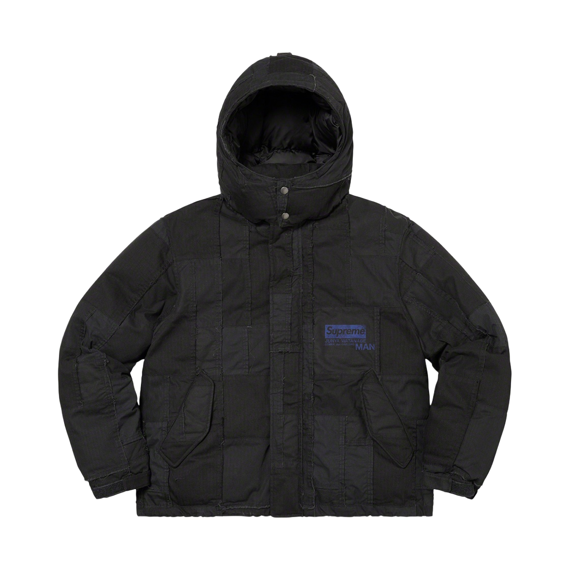 슈프림 x 꼼데가르송 준야 와타나베 맨 패치워크 퍼피 자켓 블랙 - 21FW