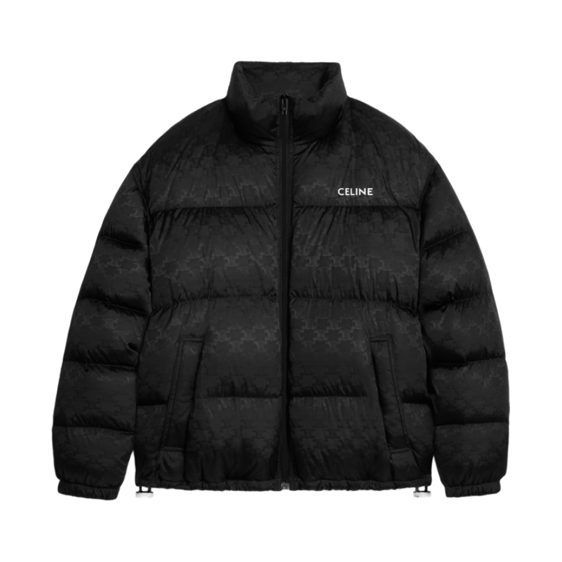 셀린느 트리옹프 나일론 자카드 다운 자켓 블랙(Celine Triomphe Nylon Jacquard Down Jacket Black)