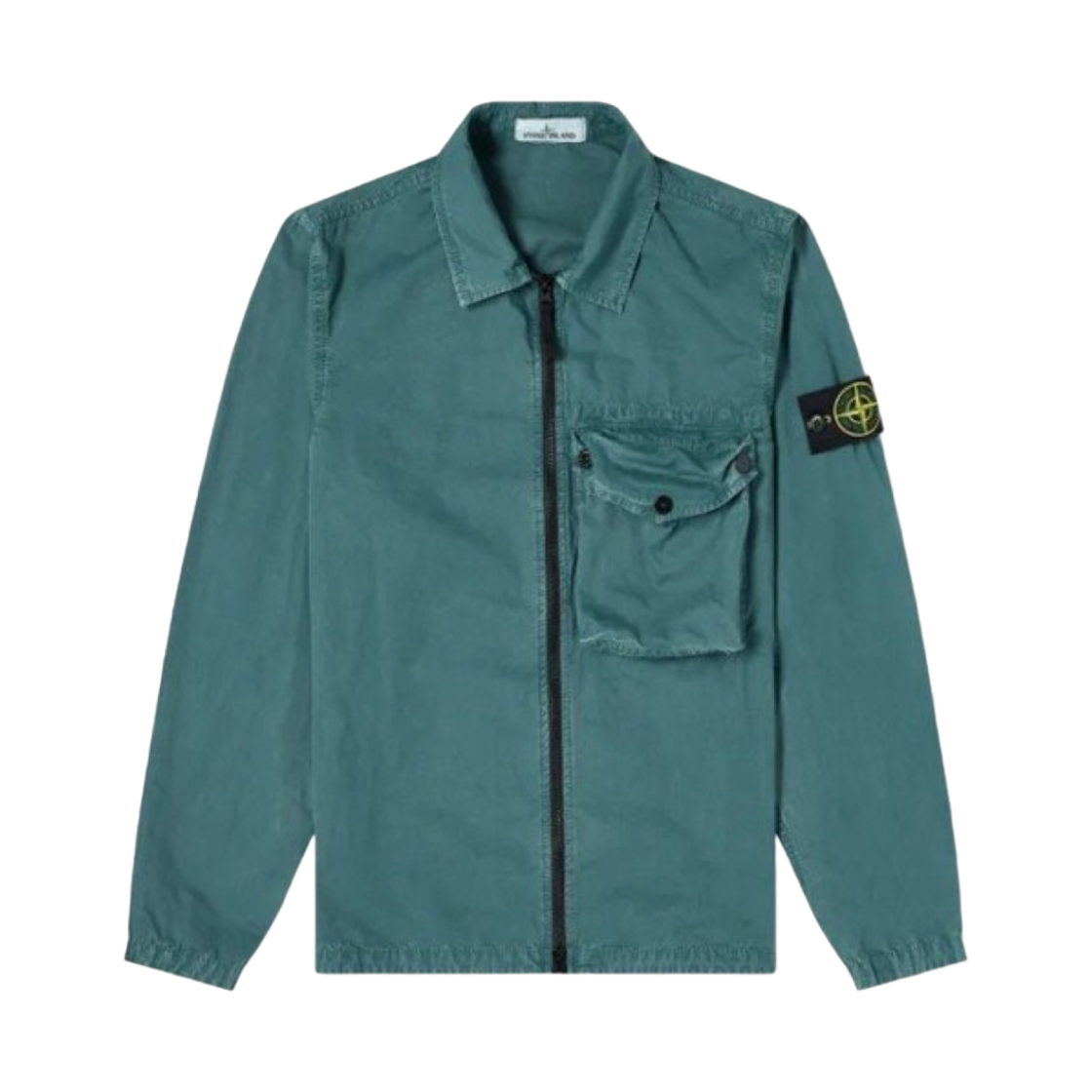스톤 아일랜드 117WN 올드이펙트 오버셔츠 페트롤 - 21SS(Stone Island 117WN T.CO+OLD Overshirt Petrol - 21SS)