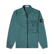 Stone Island 117WN T.CO+OLD Overshirt Petrol - 21SS