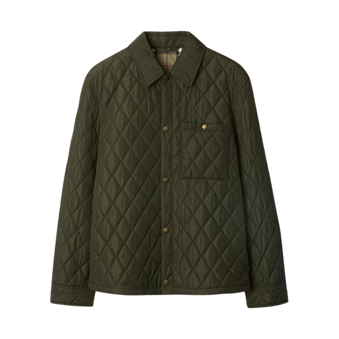 8100843 Burberry Quilting Nylon Overshirt Shale