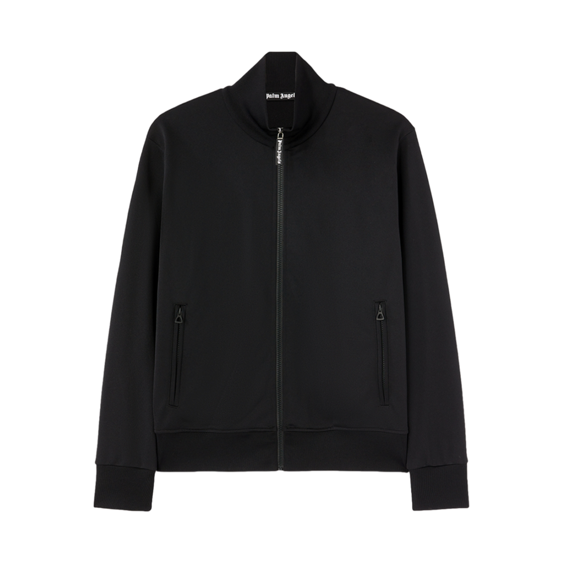 팜엔젤스 백 커브드 로고 트랙 재킷 블랙(PALM ANGELS Back Curved Logo Track Jacket Black)