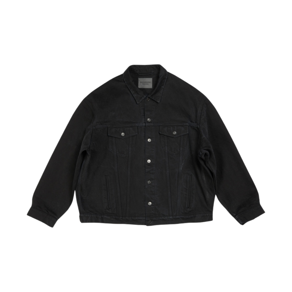 724649TNW401105 Balenciaga Oversized Jacket Black