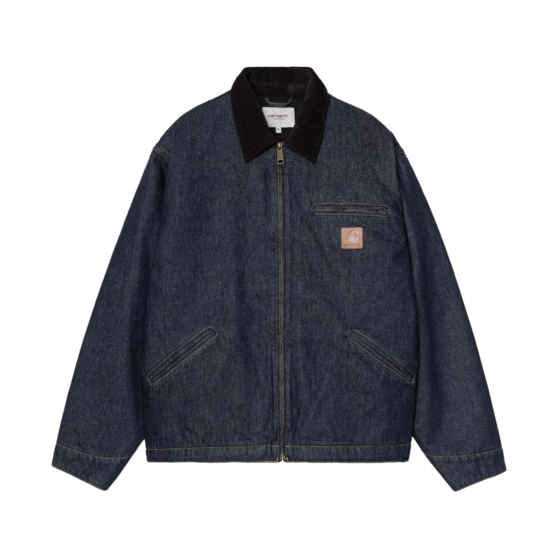 I034734-B89-02 Carhartt WIP OG Detroit Jacket Blue Black