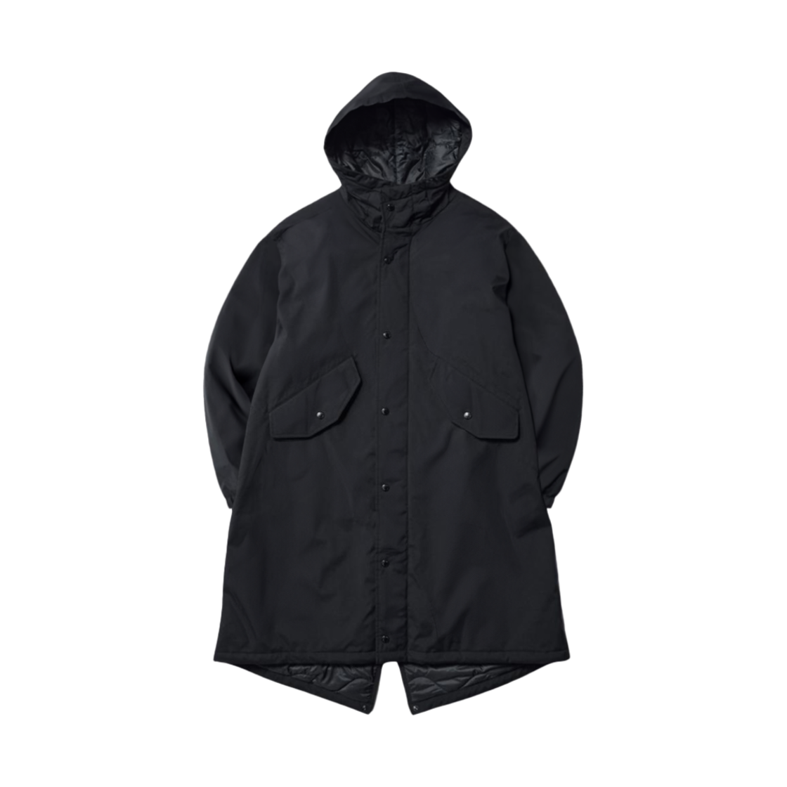 유니클로 x 엔지니어드 가먼츠 퍼프테크 후드 코트 블랙 - KR(Uniqlo x Engineered Garments Pufftech Hooded Coat Black - KR)