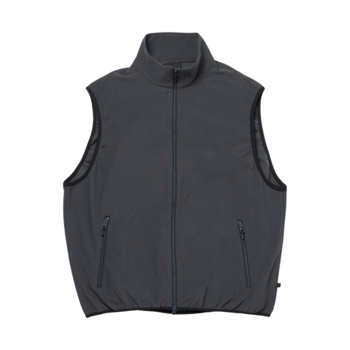 BE-61024W Daiwa Pier39 Tech Flex Jersey Stand Collar Vest Charcoal