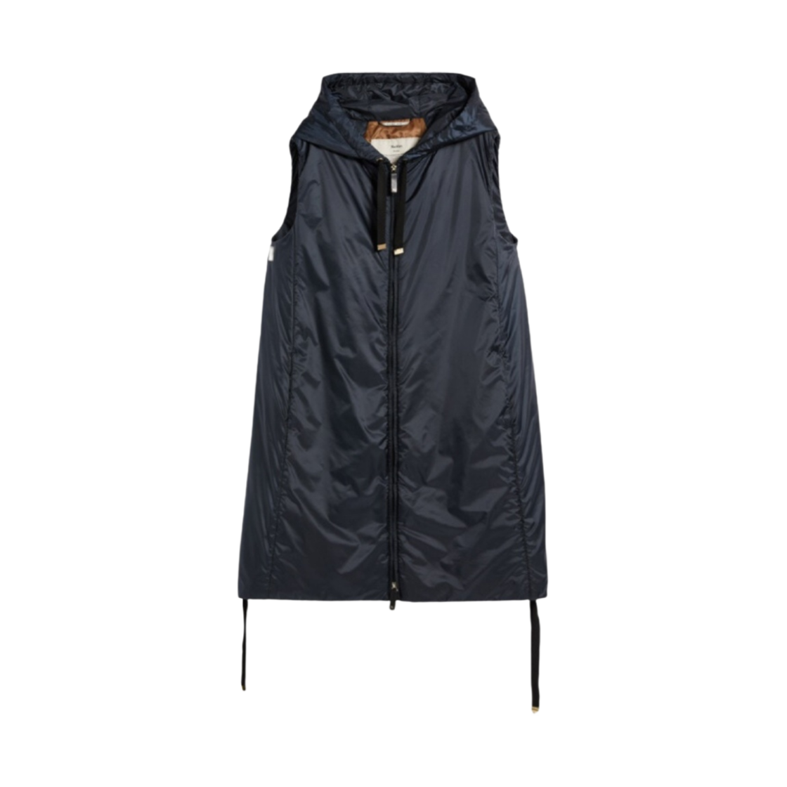 (W) 막스마라 더 큐브 그린지 방수 테크니컬 캔버스 질레 미드나잇블루((W) Max Mara The Cube Greengi Water-Resistant Technical Canvas Gilet Midnightblue) - 1