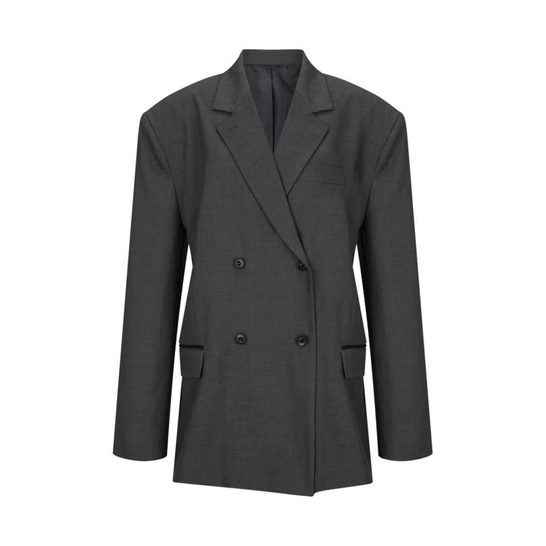 lr24fw13 Leterie Leterie Double Blazer Dark Grey