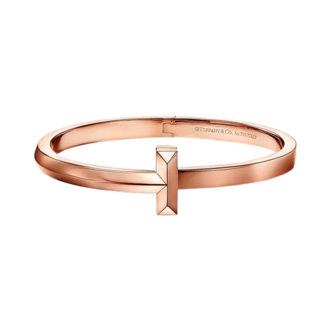 티파니 앤 코 티파니 T1 와이드 힌지 뱅글 로즈 골드(Tiffany & Co. Tiffany T1 Wide Hinged Bangle Rose Gold) - 1