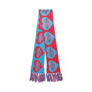 Honey Scoop House Heart Logo Muffler Magenta Blue