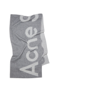 Acne Studios Logo Jacquard Muffler Grey