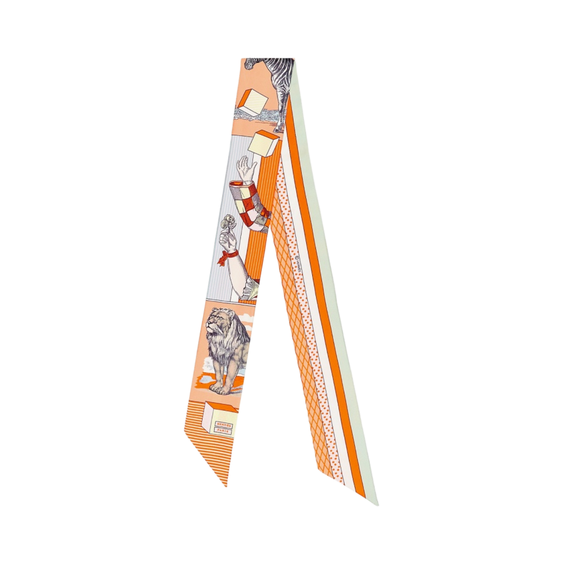 H063761S17 (W) Hermes Grand Theatre Nouveau Twilly Abricot Orange Jaune Soufre