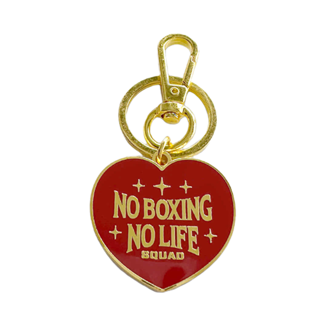 노복싱노라이프 하트 키링 레드(No Boxing No Life Heart Key Ring Red)