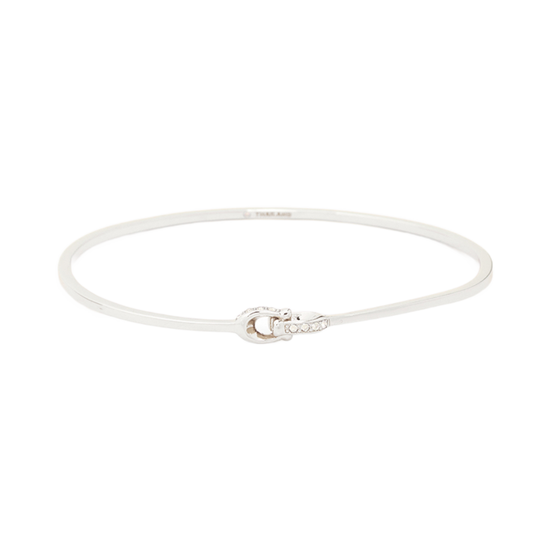 440615-RHO (W) Coach Bangle Bracelet Silver