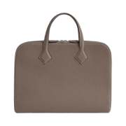 Hermes Victoria Light Briefcase Togo & Palladium Etoupe