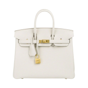 Hermes Birkin 25 Bag Togo & Gold Beton