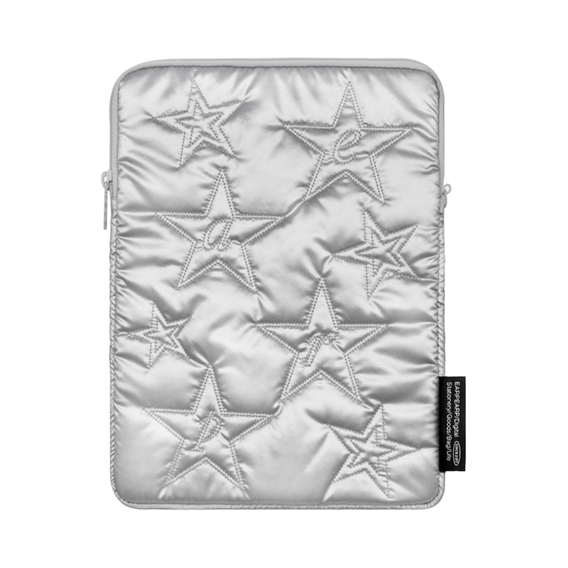 E2402_0227 earpearp Star Cushion Ipad Pouch Silver