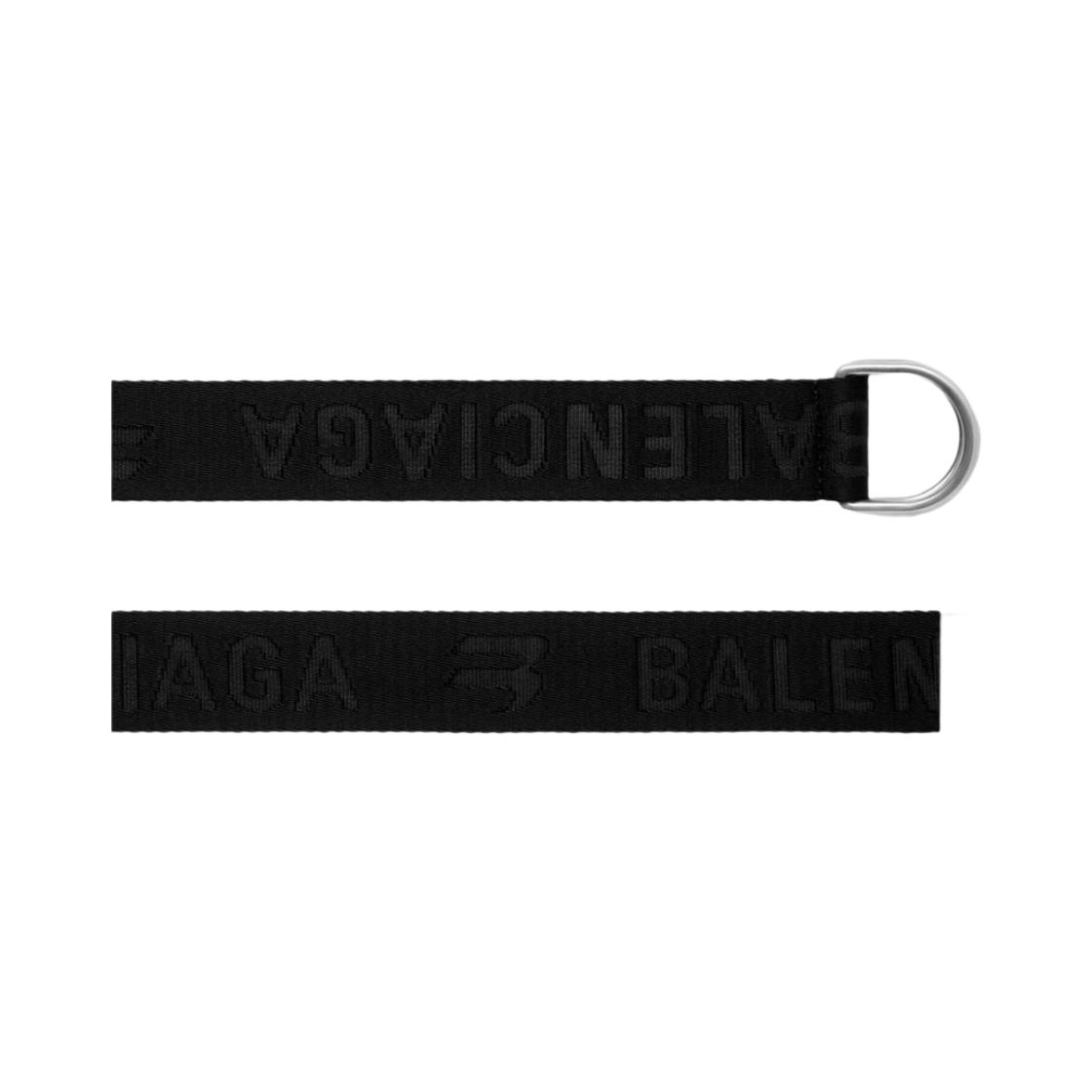 703137210AA1000 Balenciaga D Ring Belt Black