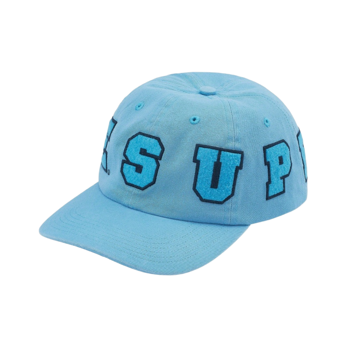 슈프림 스펠아웃 6-패널 캡 라이트 블루 - 21SS(Supreme Spellout 6-Panel Light Blue - 21SS) - 1