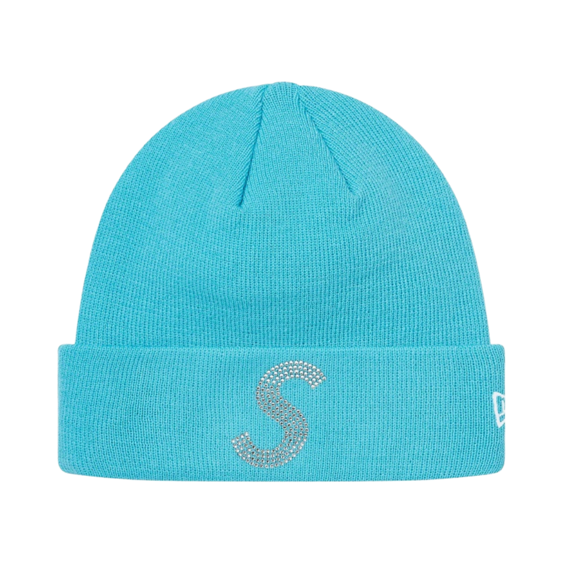 - Supreme New Era Swarovski S Logo Beanie Light Aqua - 21SS
