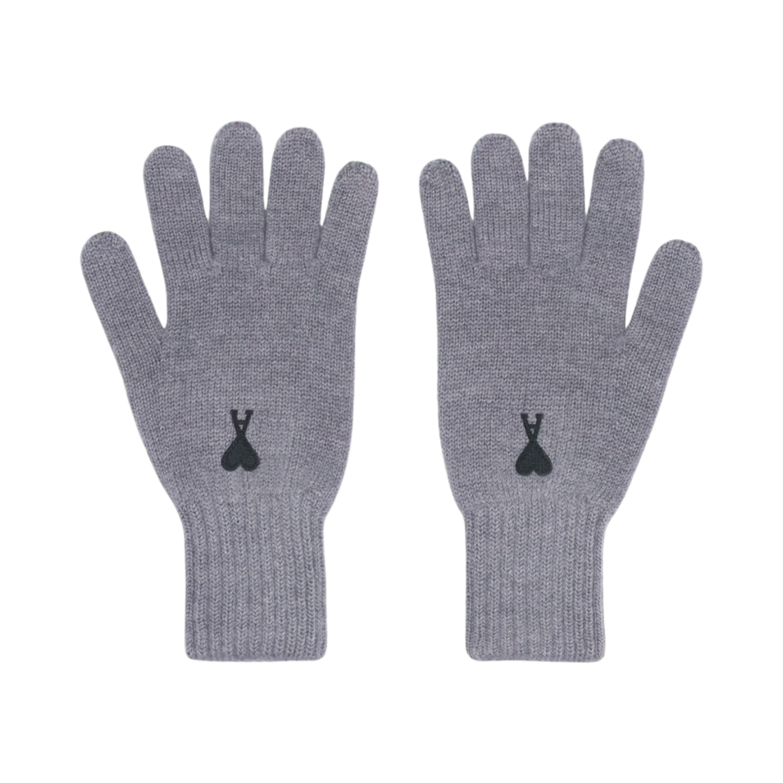 아미 스몰 하트 로고 글러브 그레이 블랙(AMI de Coeur Gloves Grey Black)