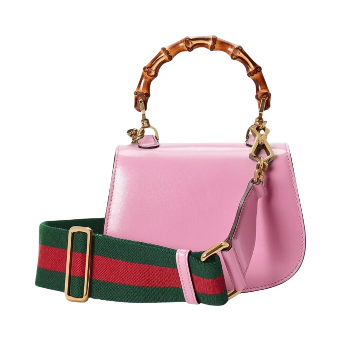 구찌 뱀부 1947 미니 탑 핸들 백 나이스 핑크(Gucci Bamboo 1947 Mini Top Handle Bag Nice Pink) - 2