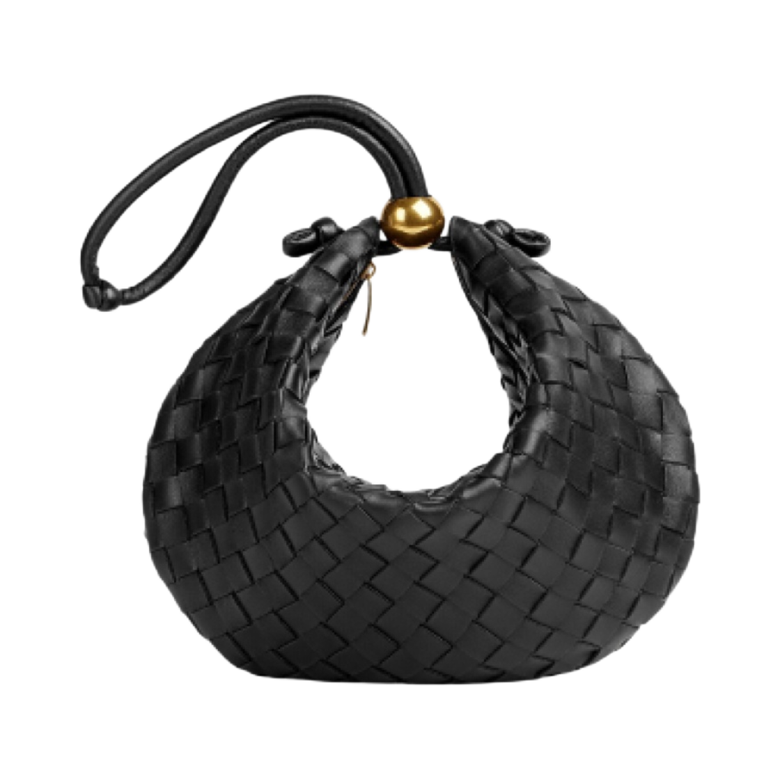 보테가 베네타 미디움 턴 파우치 블랙(Bottega Veneta Medium Turn Pouch Black) - 1
