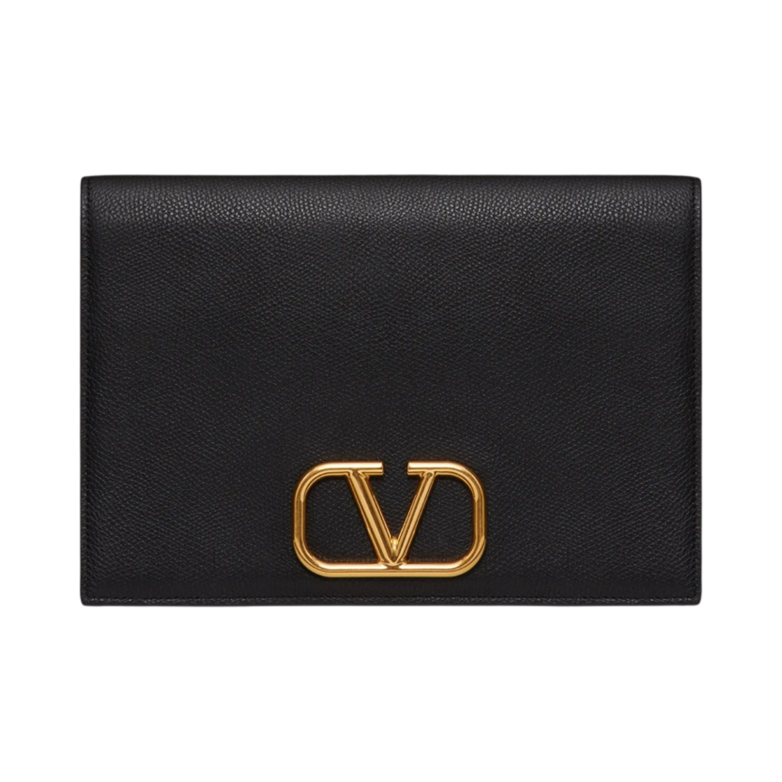 발렌타인 브이로고 시그니쳐 그레이니 카프스킨 파우치 블랙(Valentino Vlogo Signature Grainy Calfskin Pouch Black) - 1